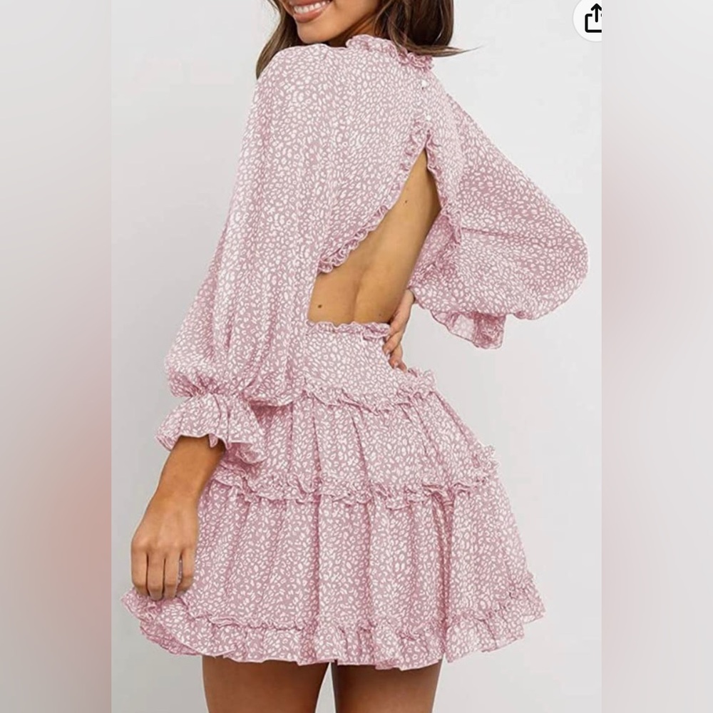 Open back flowy dress